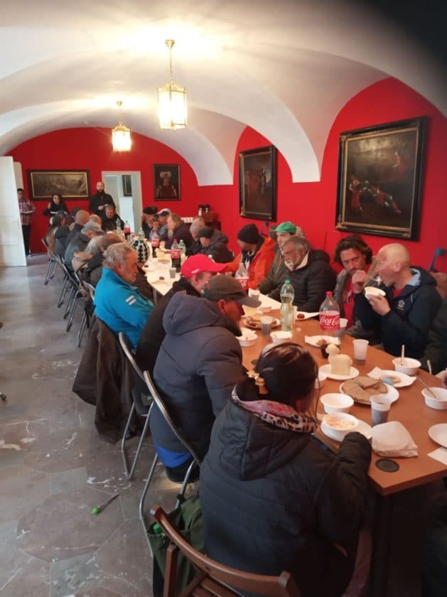 velikonoční setkání pro lidi bez domova Praha 2022